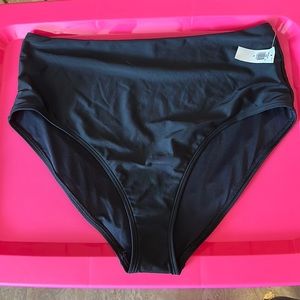OLD NAVY HIGH RISE BIKINI BOTTOM: BLACK: NWOT- SZ XL